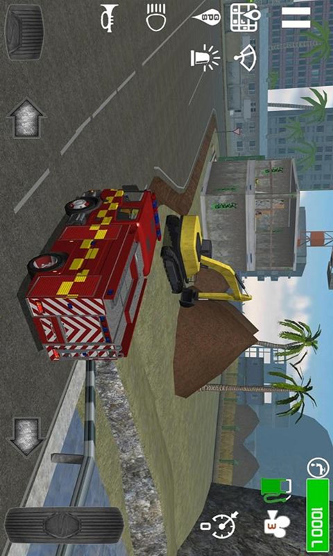 消防车救火模拟器