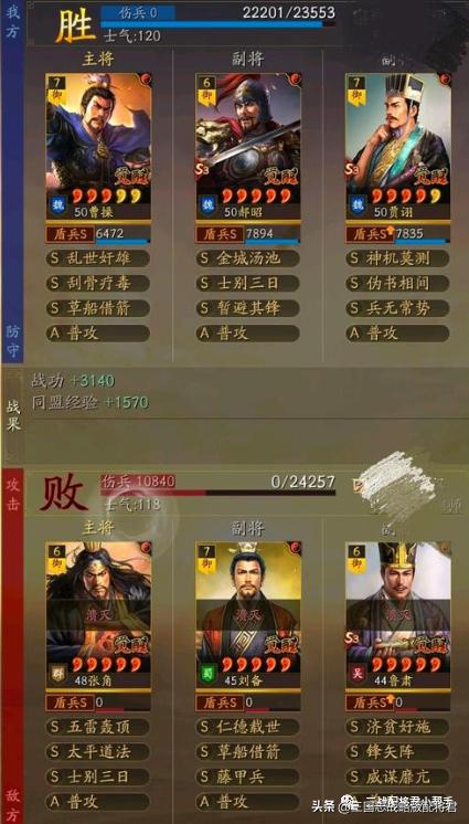 三国志战略版4套顶配魏法盾