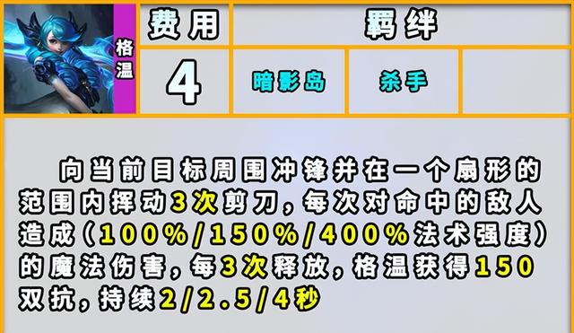 云顶之弈s9格温技能羁绊