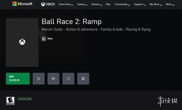 滚球游戏，Xbox商店上架滚球竞速小游戏，售价高达2000美元
