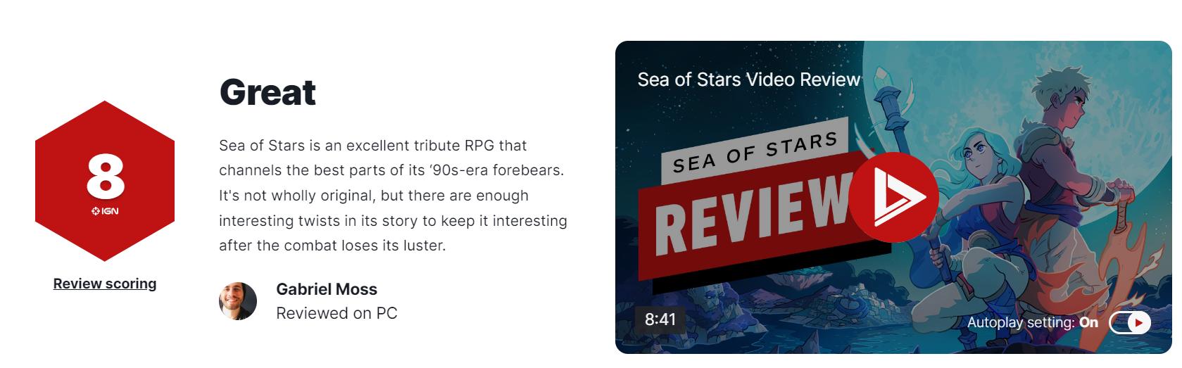 星之海好玩吗，星之海IGN评分8旅行必玩