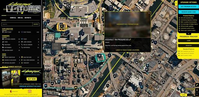 赛博朋克2077商店在哪里介绍，赛博朋克2077互动地图，任务商店一览