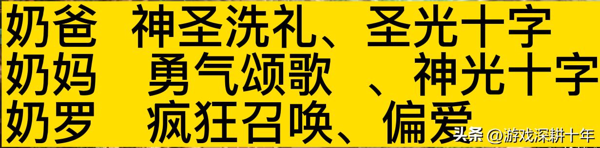 DNF奶爸复活技能等级及效果