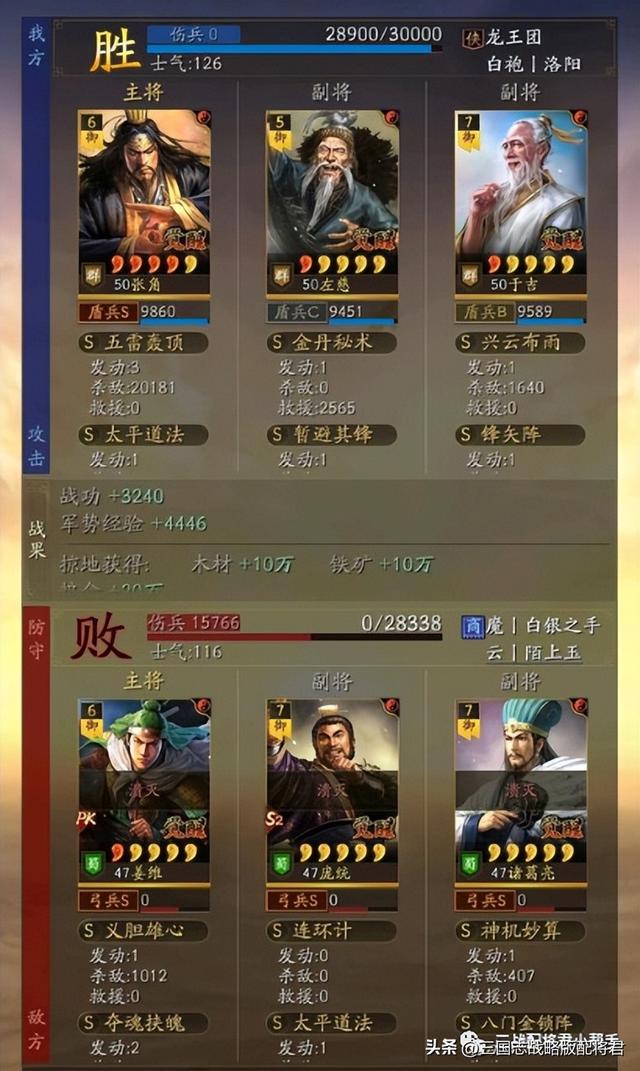 三国志战略版传统三仙