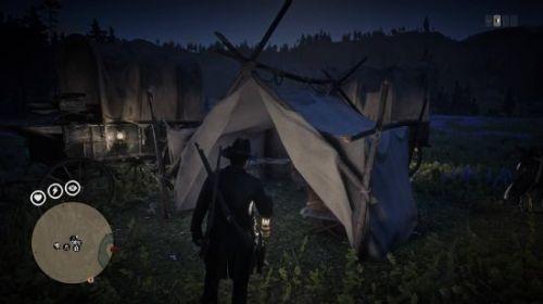 荒野大镖客怎么建帐篷