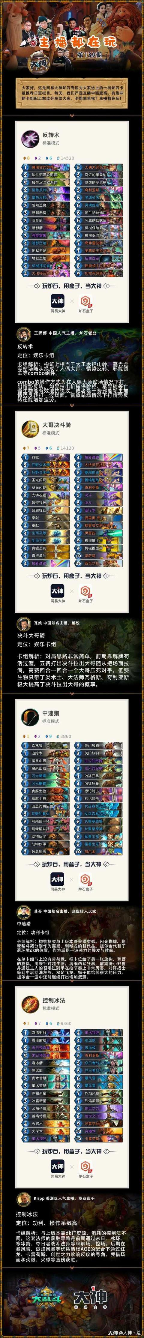 炉石传说大王反转快乐术卡组