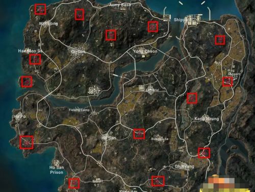 PUBG神秘钥匙密室分布在哪里 PUBG神秘钥匙密室分布位置一览