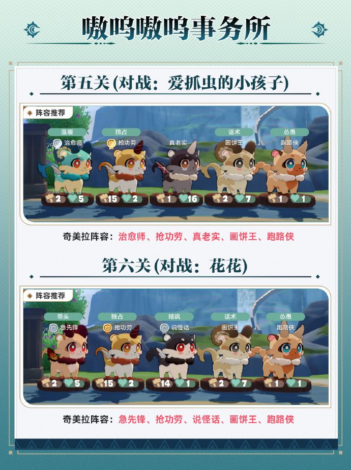 崩坏星穹铁道嗷呜嗷呜事务所活动5-6攻略