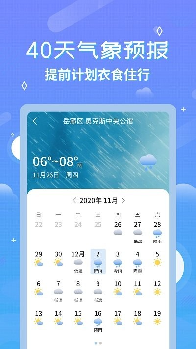 中华万年历天气预报