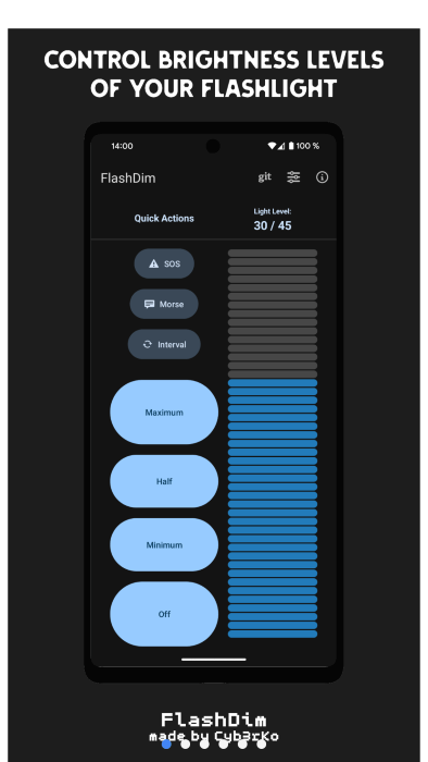 可调亮度手电flashdim